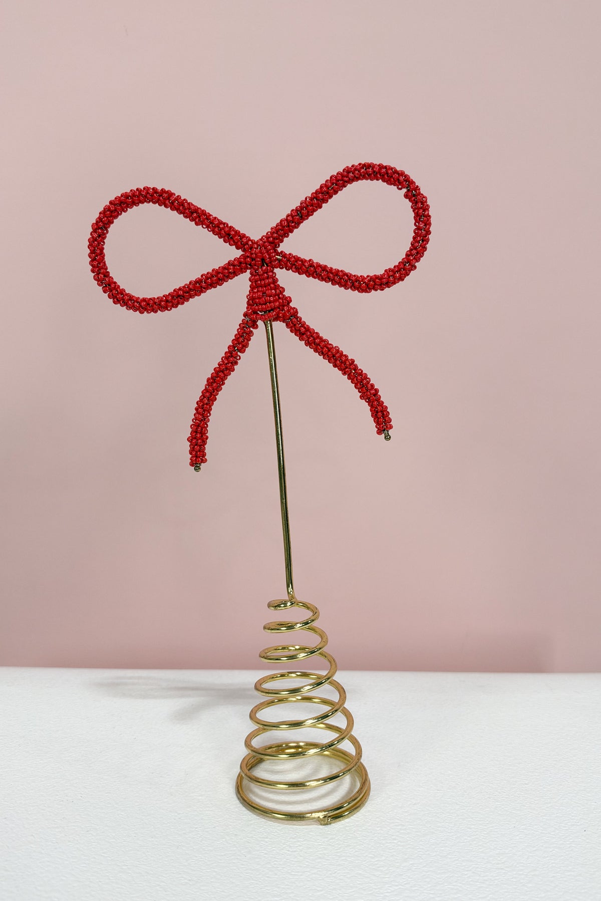Metal Bow Tree Topper