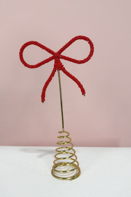 Metal Bow Tree Topper