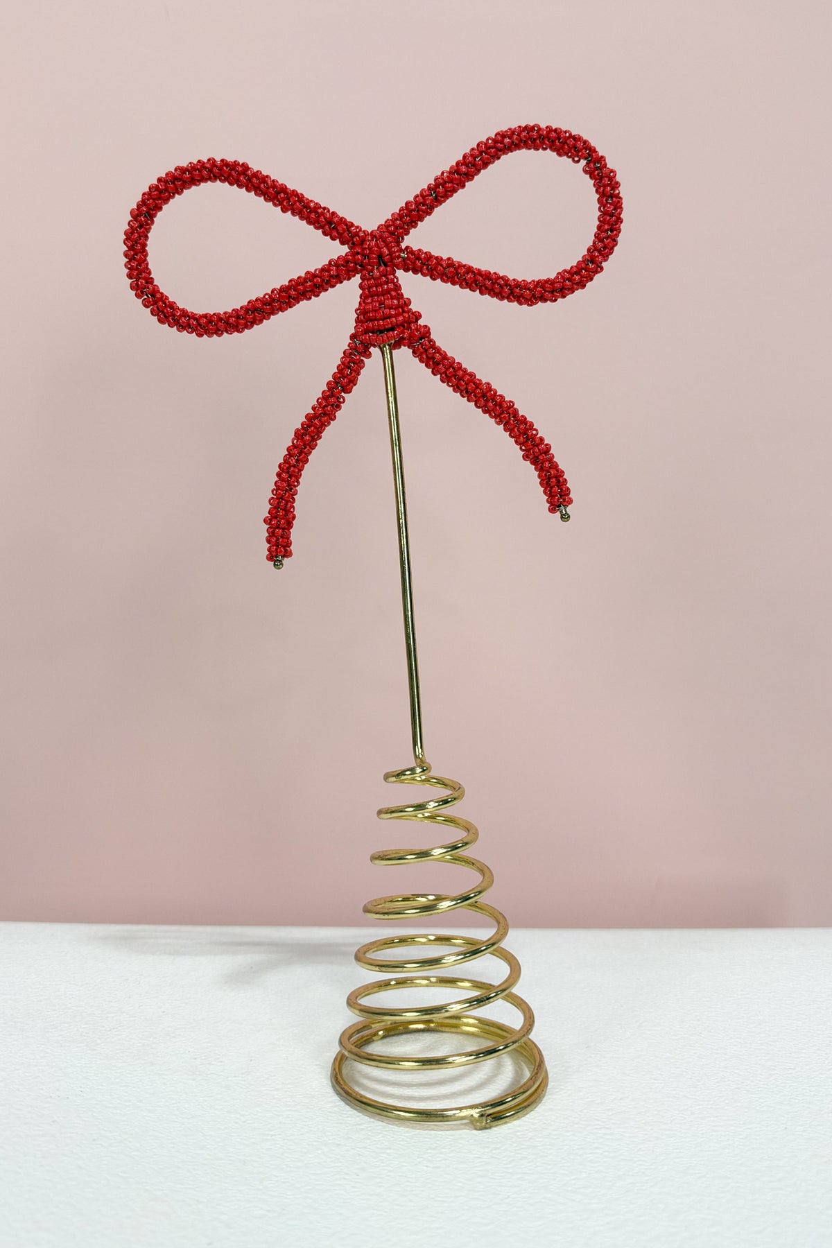 Metal Bow Tree Topper