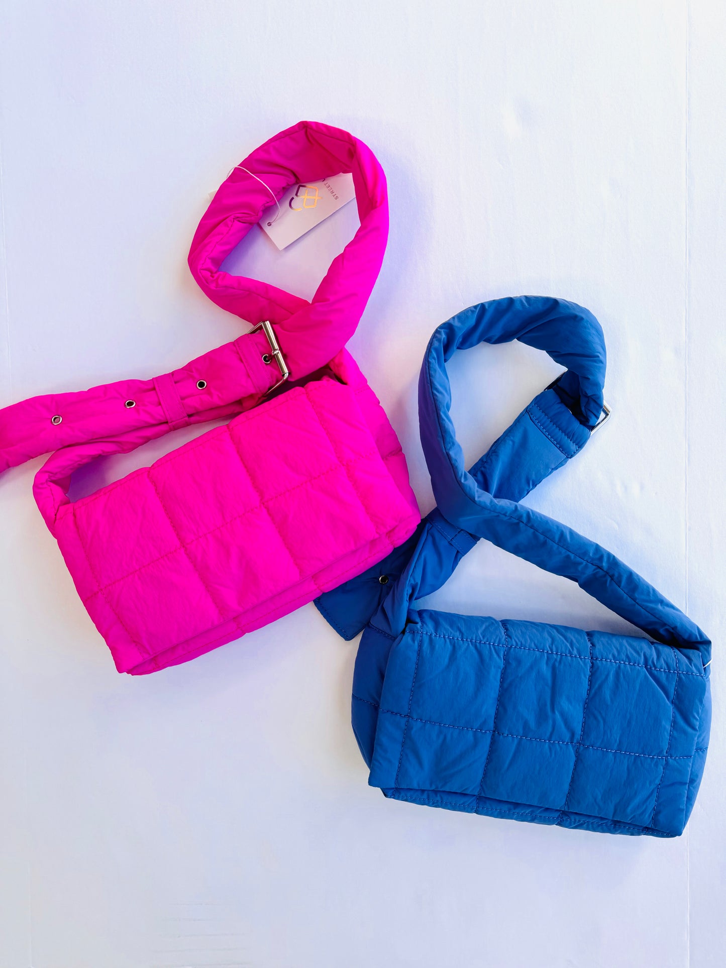 Quilted Crossbody Blue
