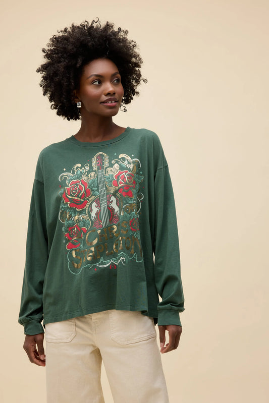 Chris Stapleton Guitar & Roses Merch Tee