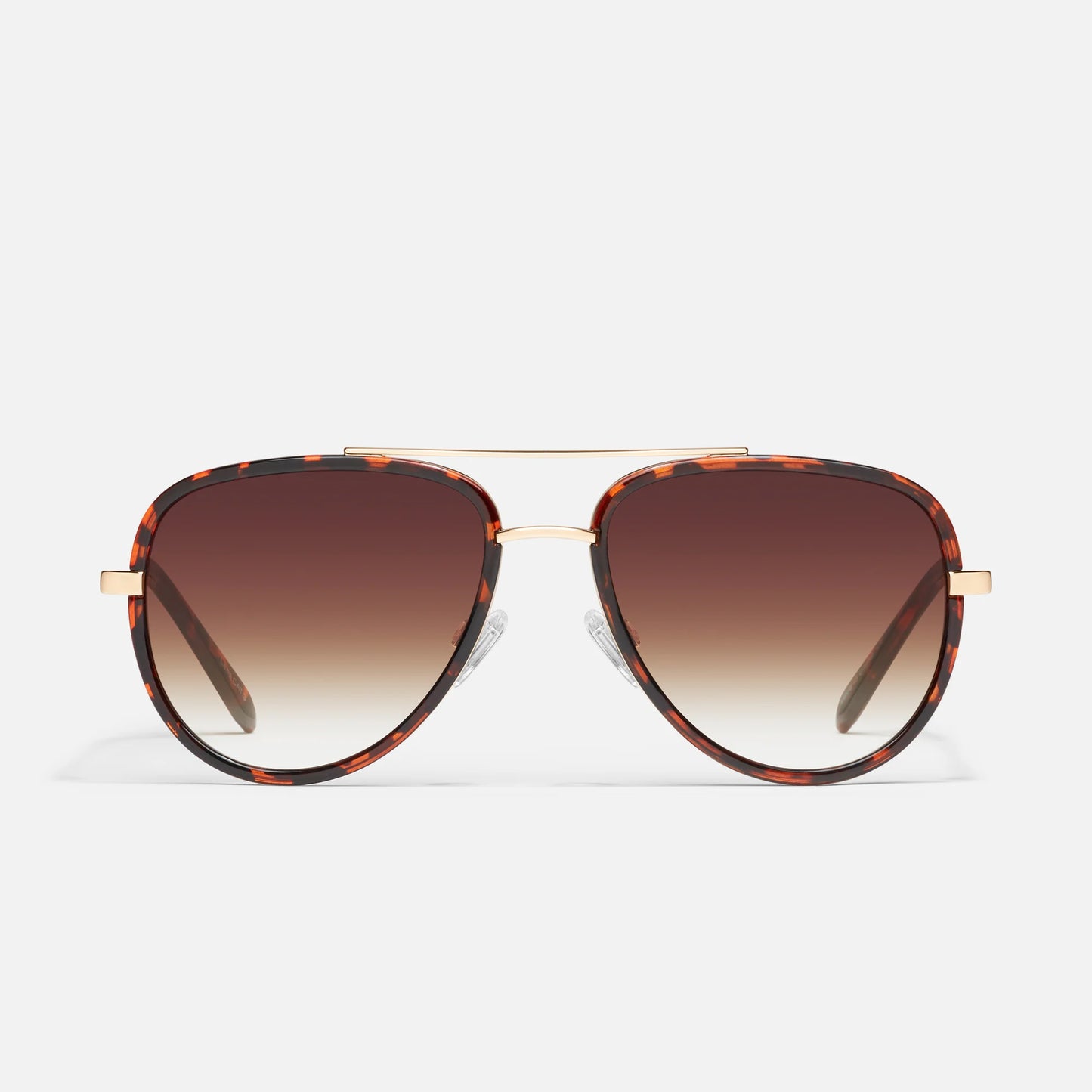 All In Mini Quay Sunglasses - Tort/Brown