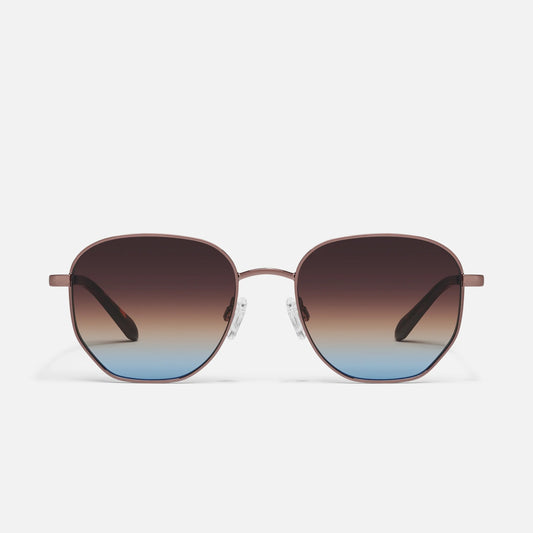 Big Time Quay Sunglasses - Chocolate/Brown Blue