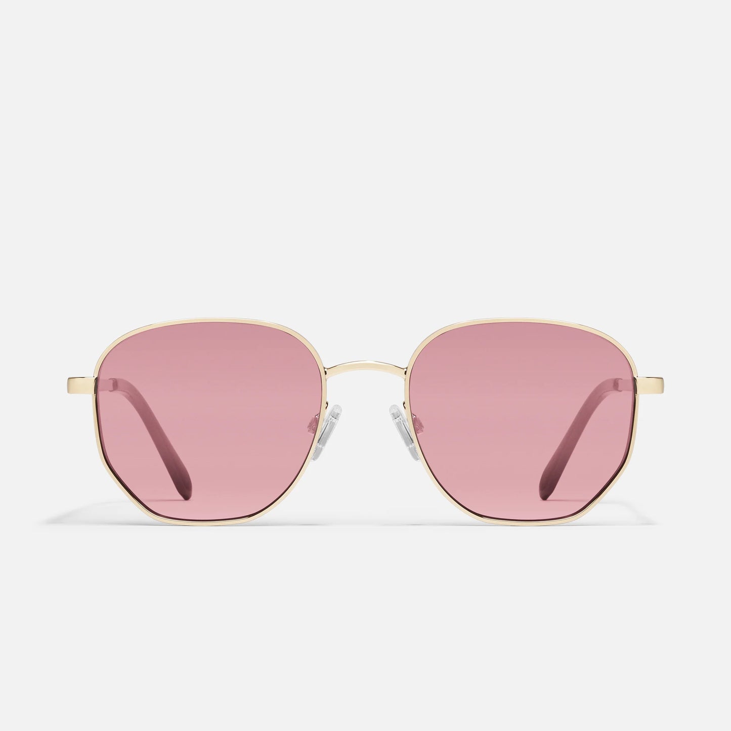 Big Time Quay Sunglasses - Gold/Peony