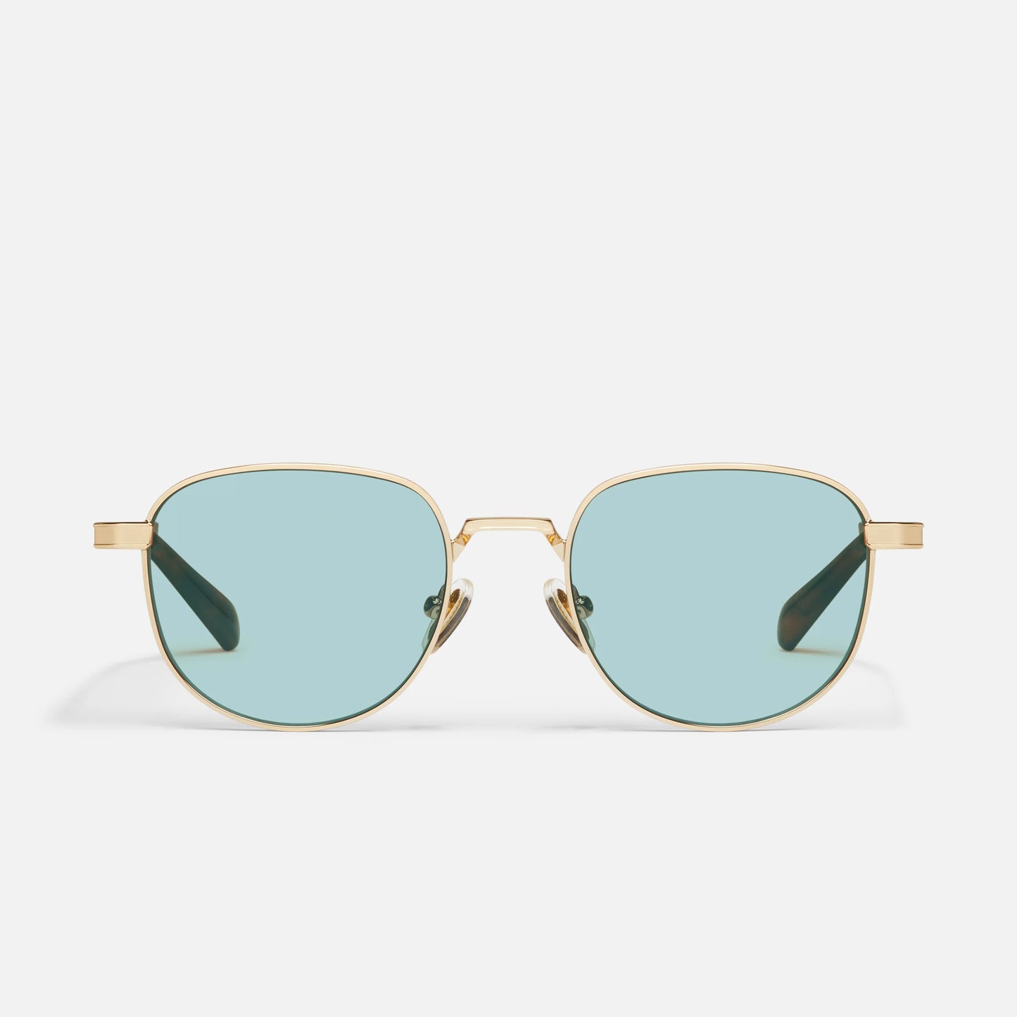 Born Ready Quay Sunglasses Gold/Aqua - Clothe Boutique