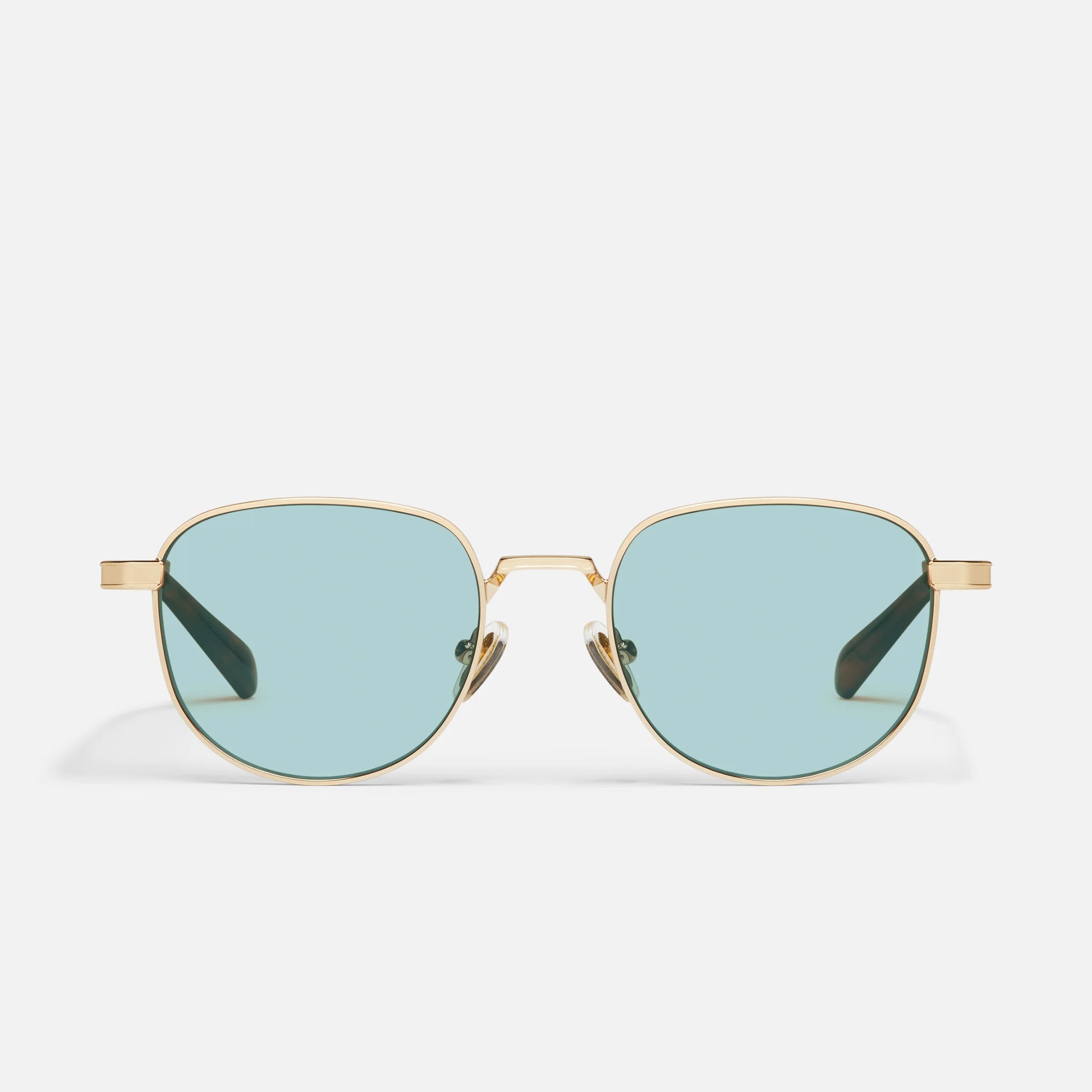Born Ready Quay Sunglasses Gold/Aqua - Clothe Boutique