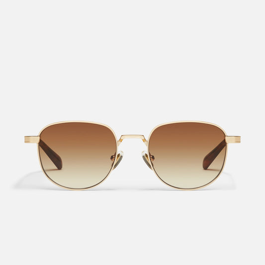 Born Ready Quay Sunglasses Gold/Sepia