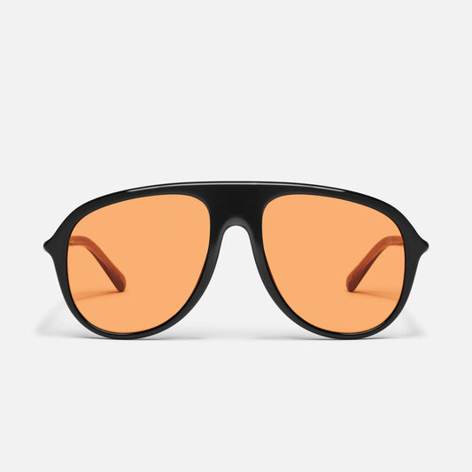 Chart Topper Quay Sunglasses - Black/Honey