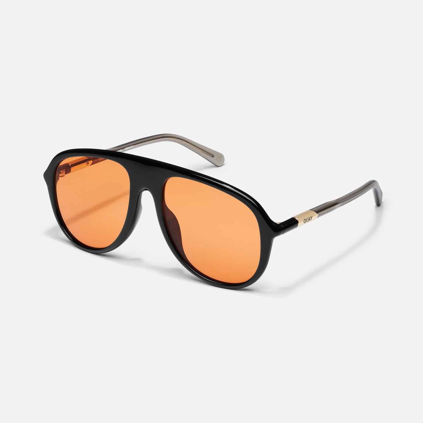 Chart Topper Quay Sunglasses - Black/Honey