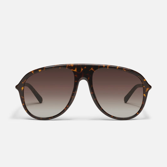 Chart Topper Quay Sunglasses - Dark Tort/Brown