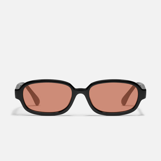 Could Never Quay Sunglasses - Black/Apricot