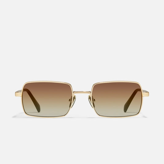 DND Quay Sunglasses - Gold/Sepia