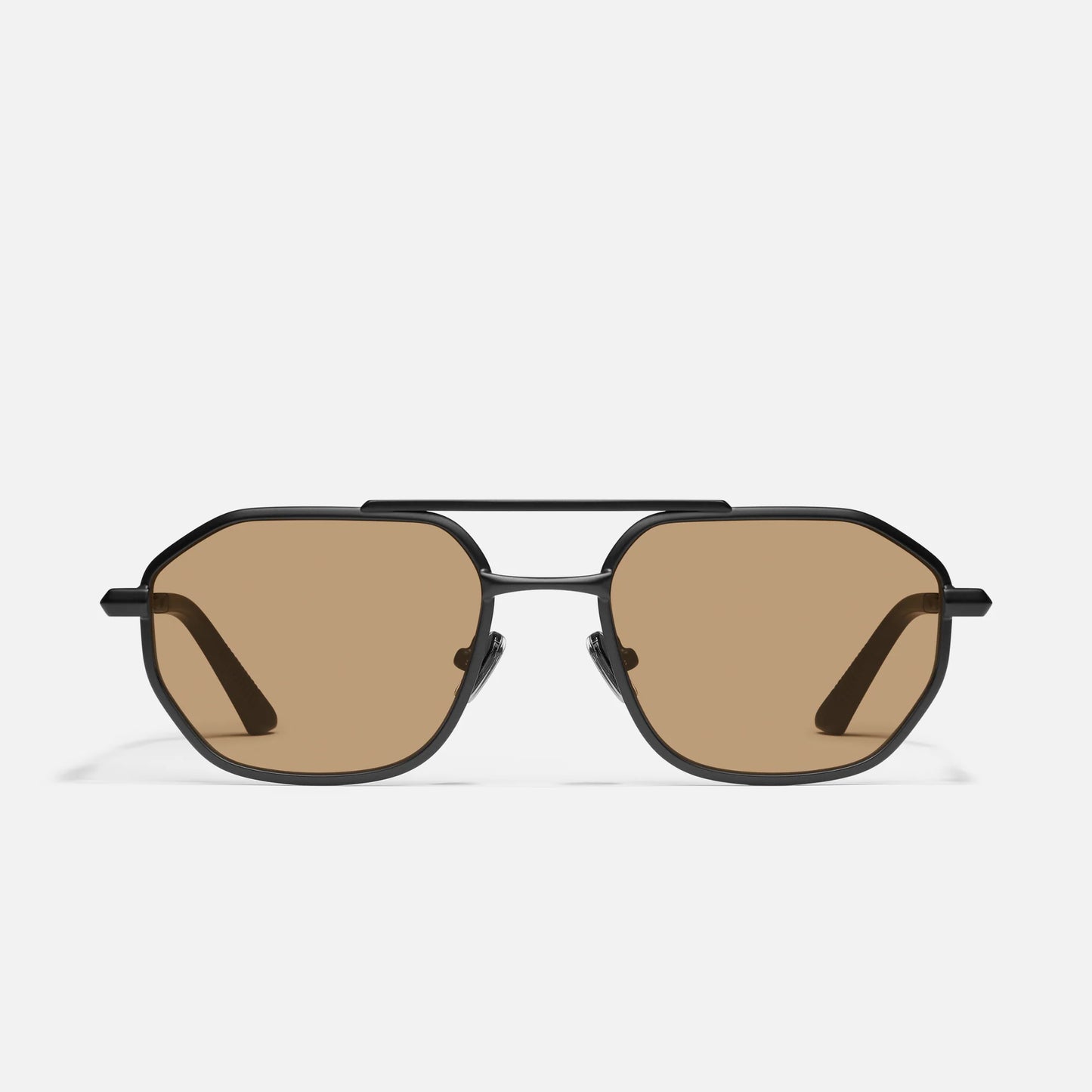 En Route Quay Sunglasses - Matte Black/Tan