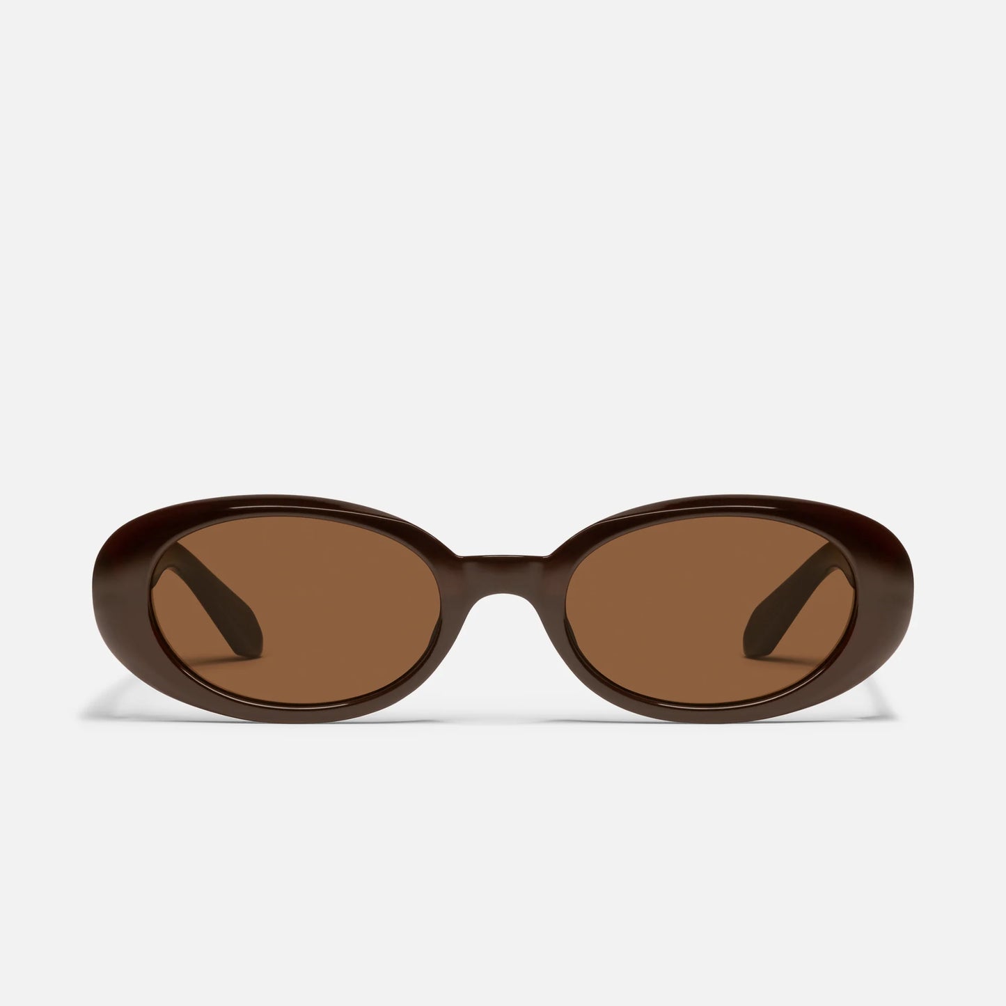 Felt Cute Quay Sunglasses - Chocolate/Brown