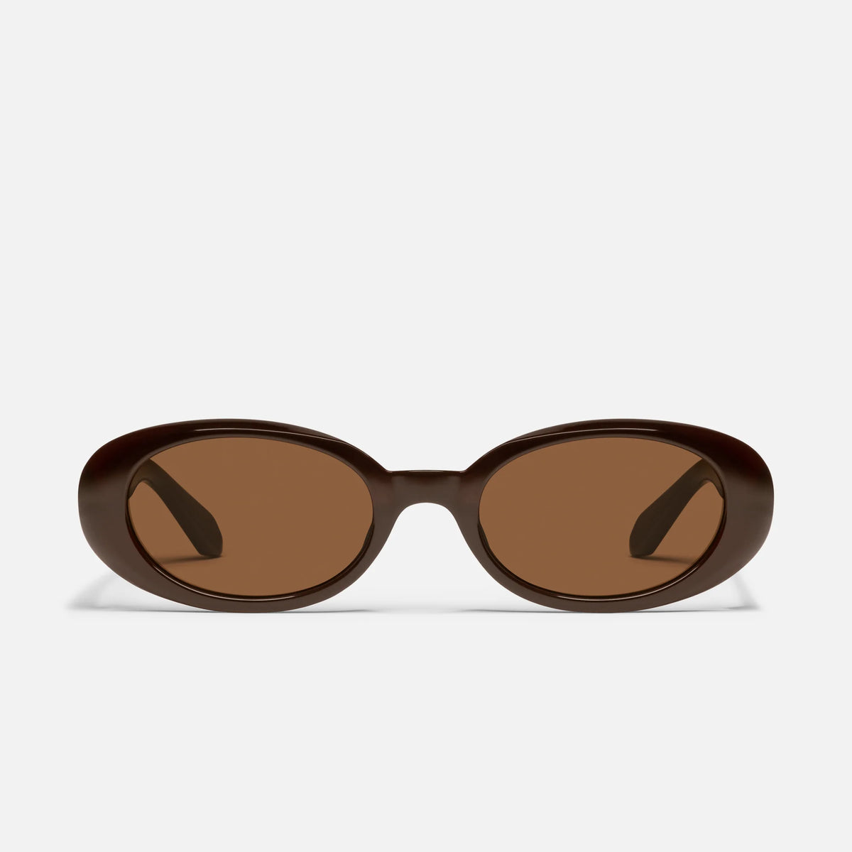 Felt Cute Quay Sunglasses - Chocolate/Brown – Clothe Boutique
