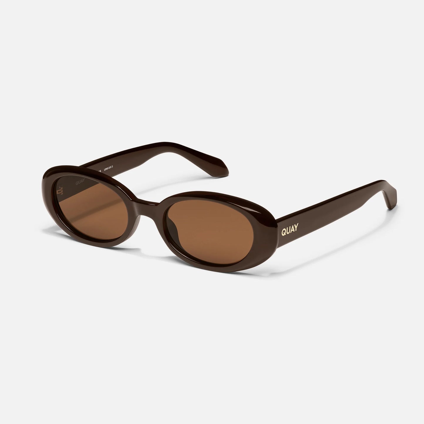 Felt Cute Quay Sunglasses - Chocolate/Brown