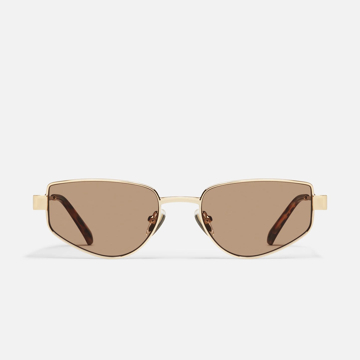 Hit Single Quay Sunglasses - Gold/Tan