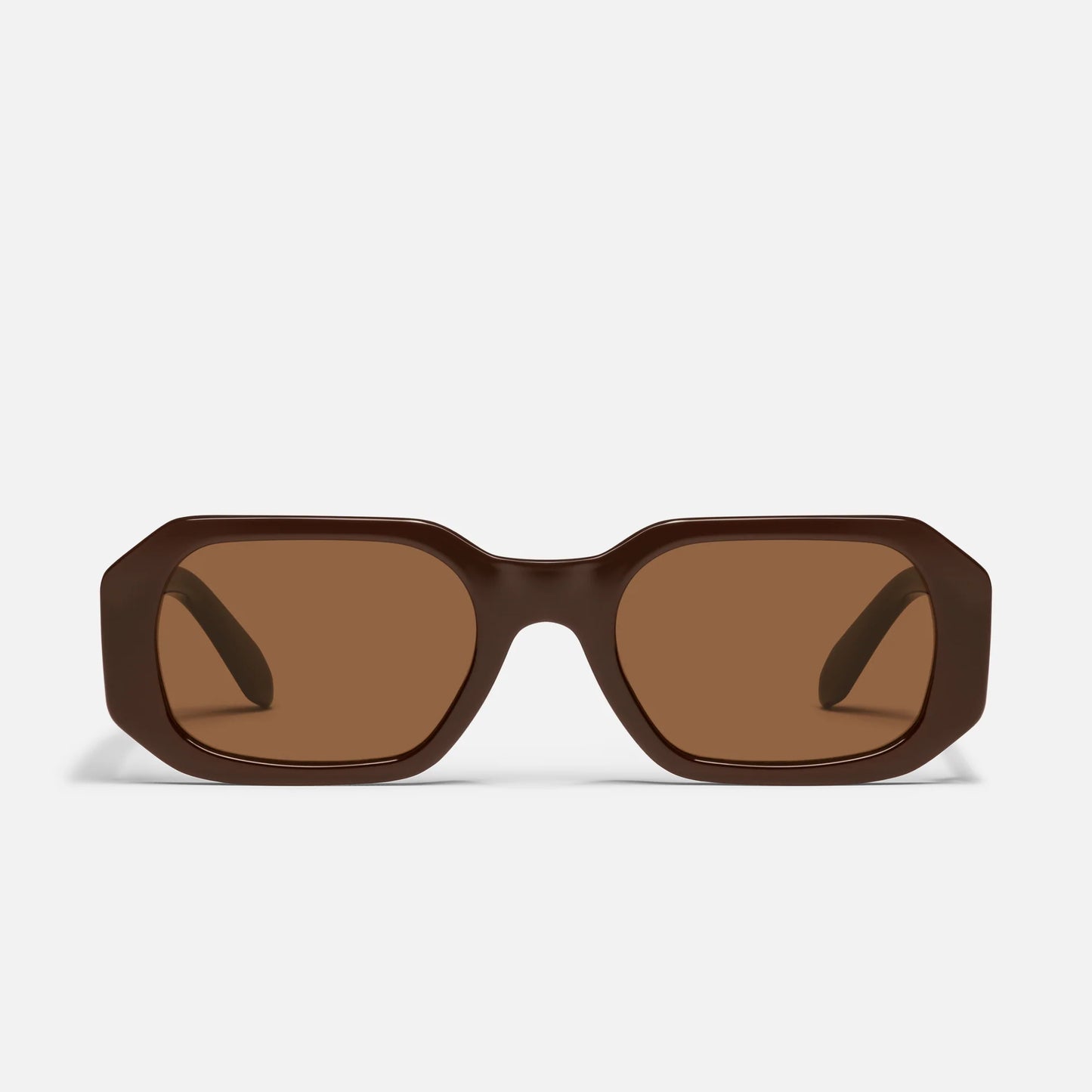 Hyped Up Quay Sunglasses - Chocolate/Brown