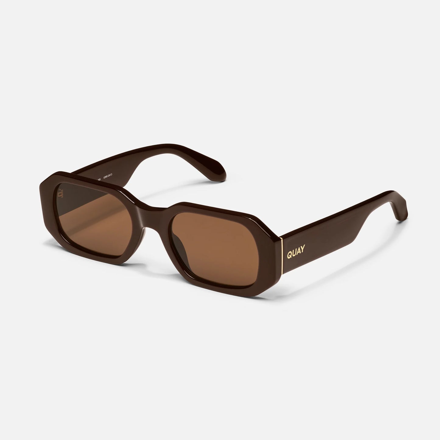 Hyped Up Quay Sunglasses - Chocolate/Brown