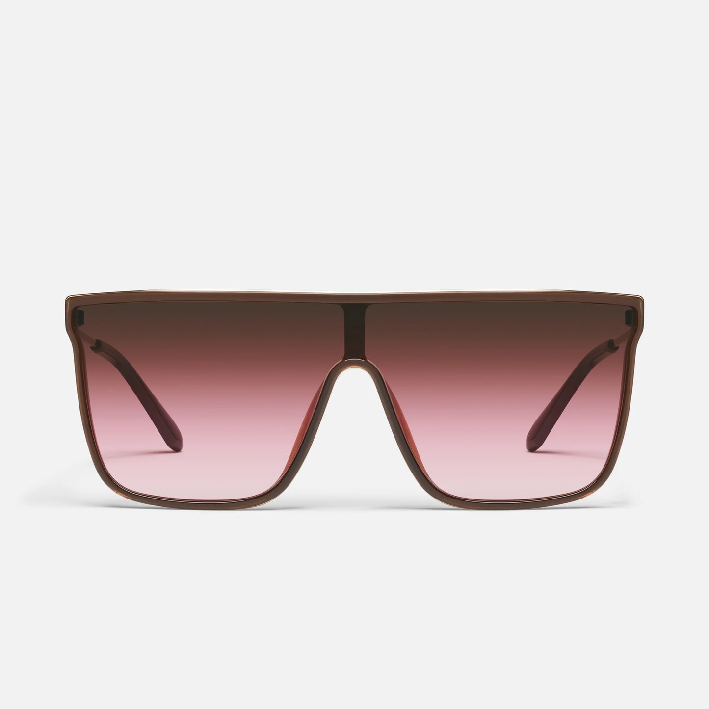 Nightfall Remixed Quay Sunglasses - Dark Brown/Rouge - Clothe Boutique