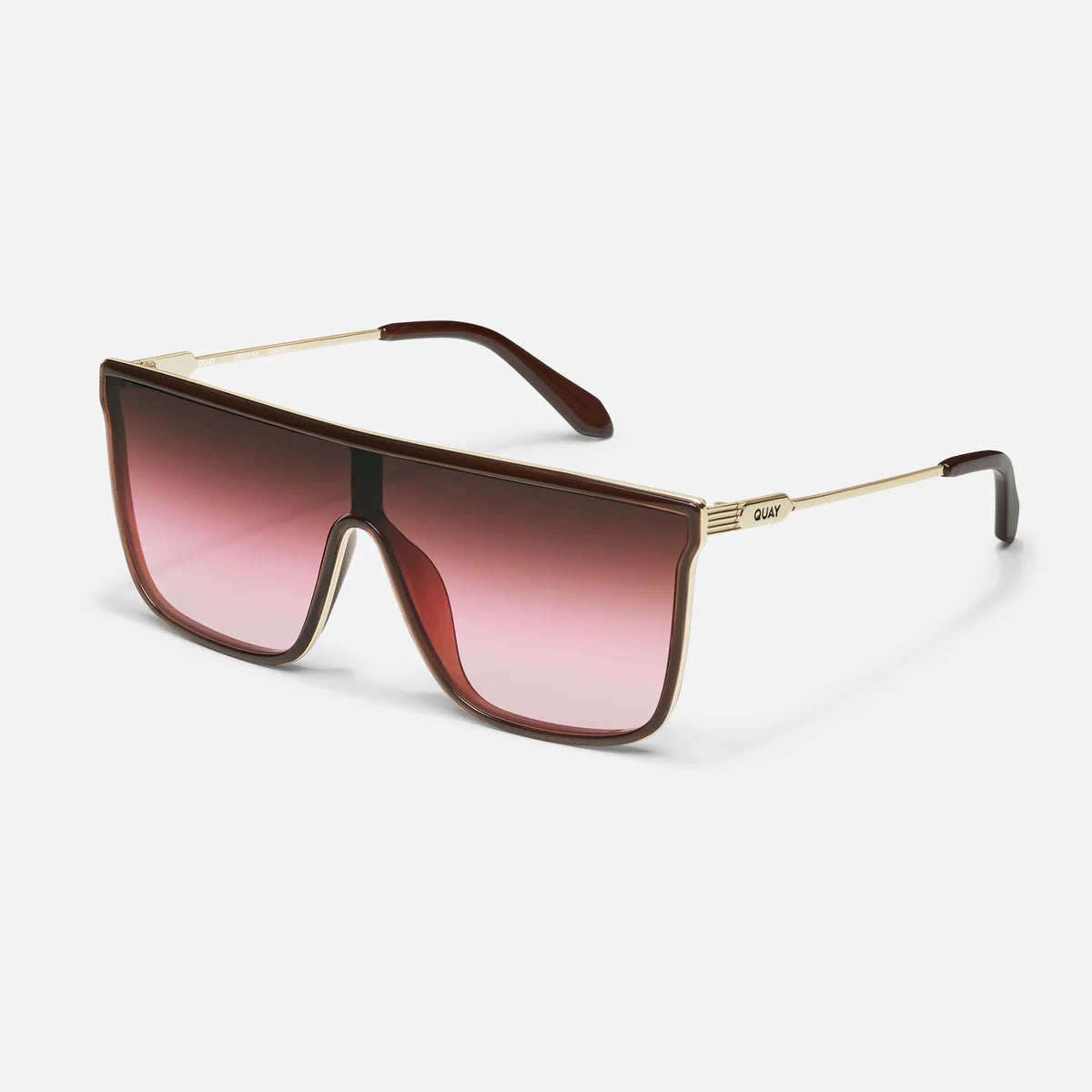 Nightfall Remixed Quay Sunglasses - Dark Brown/Rouge - Clothe Boutique