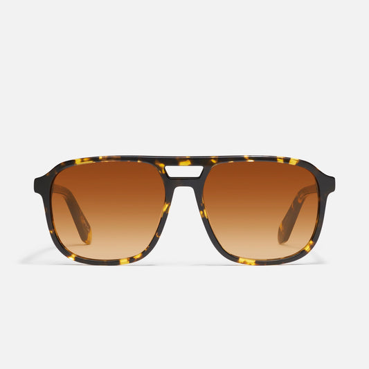 On The Fly Quay Sunglasses - Shiny Yellow Tort/Orange