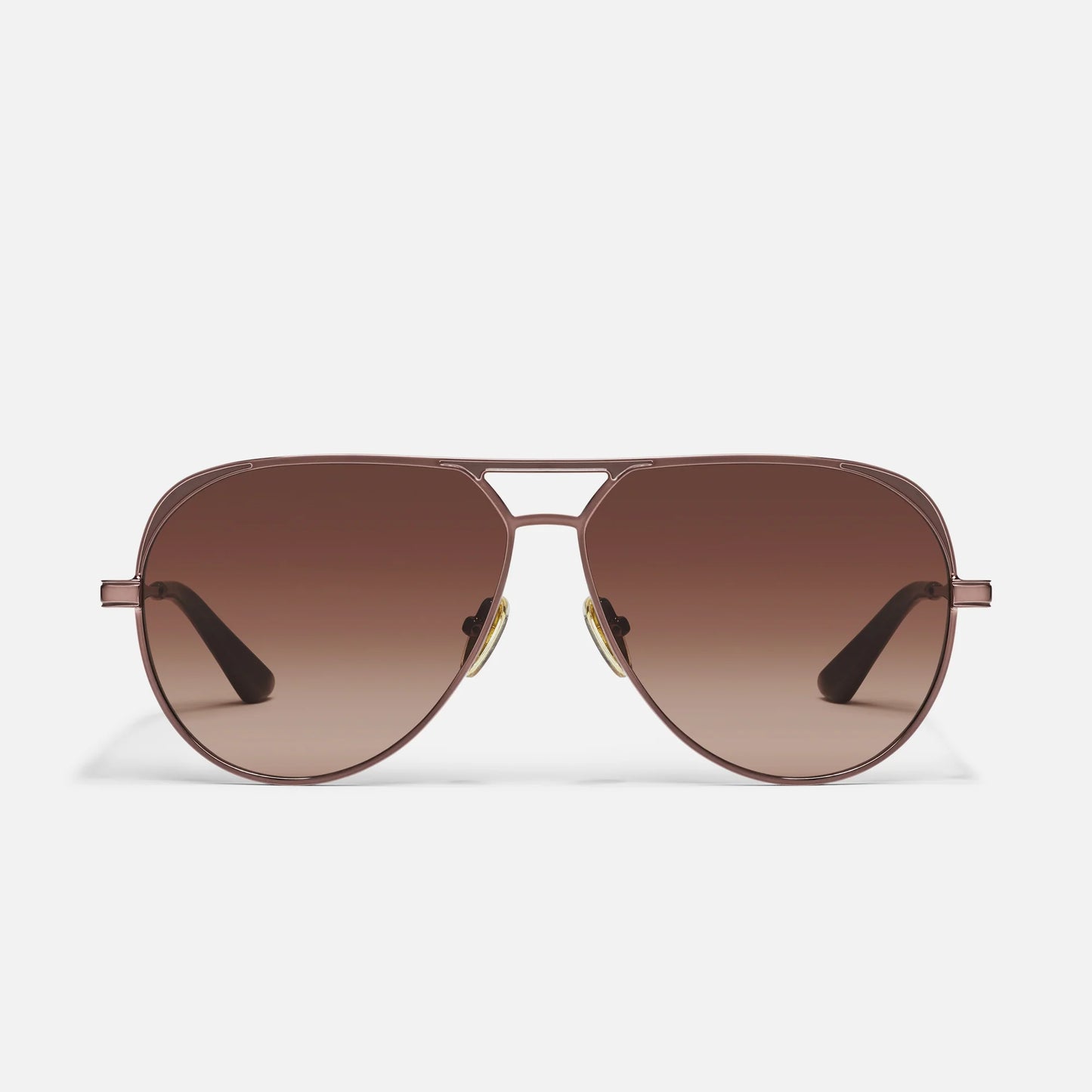 Open Tab Quay Sunglasses - Chocolate/Brown Fawn