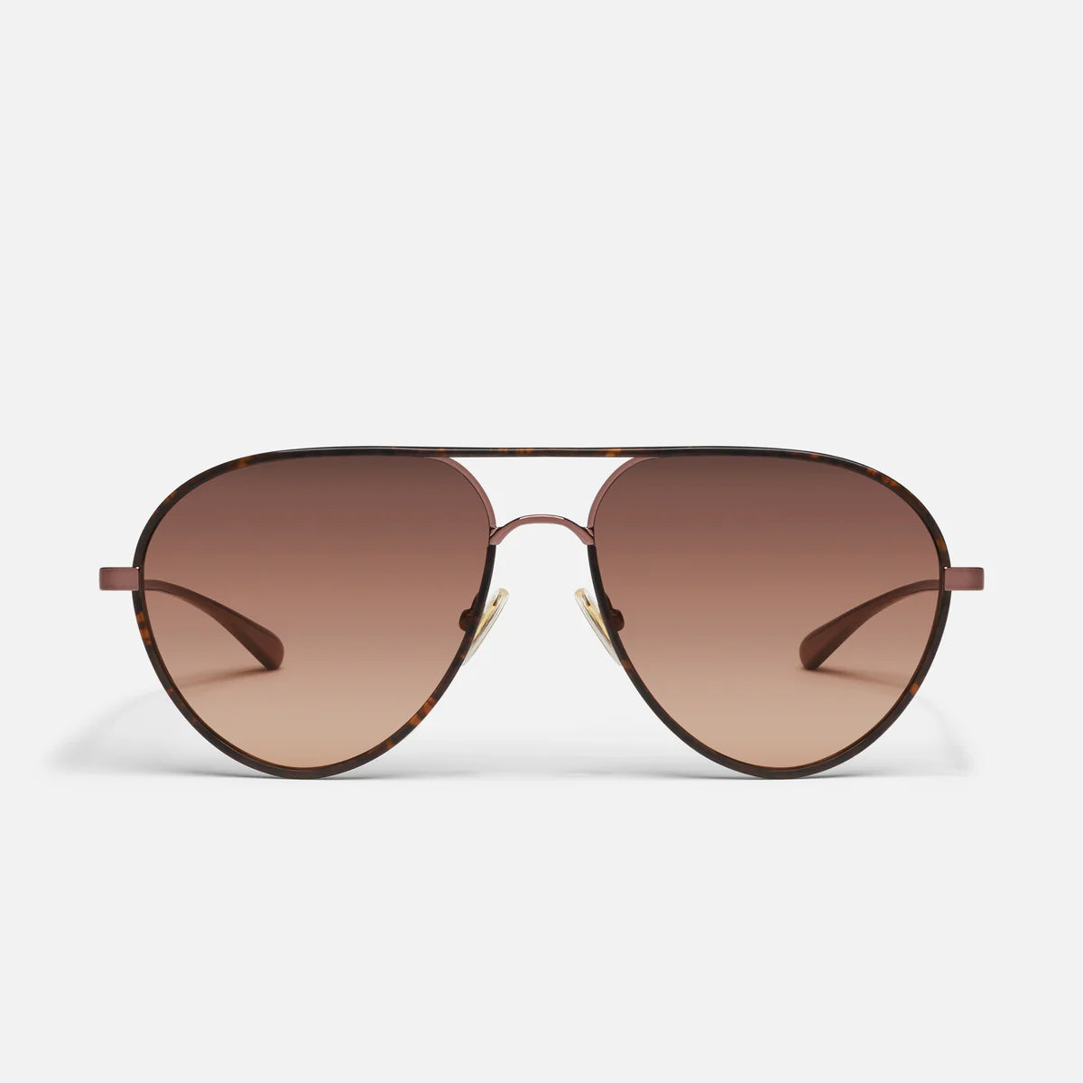 Say Less Quay Sunglasses - Dark Tort/Brown Fawn