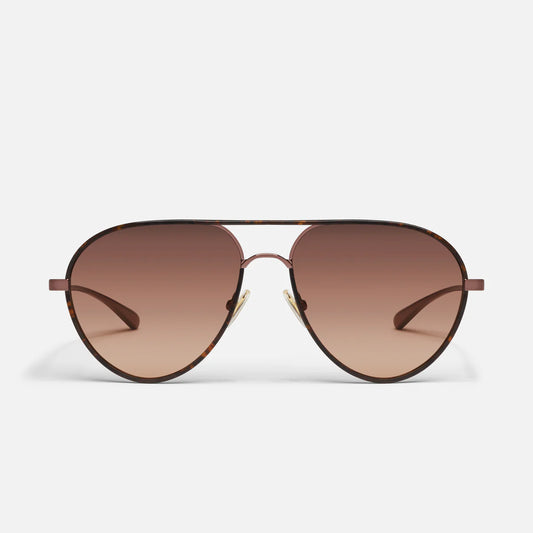 Say Less Quay Sunglasses - Dark Tort/Brown Fawn