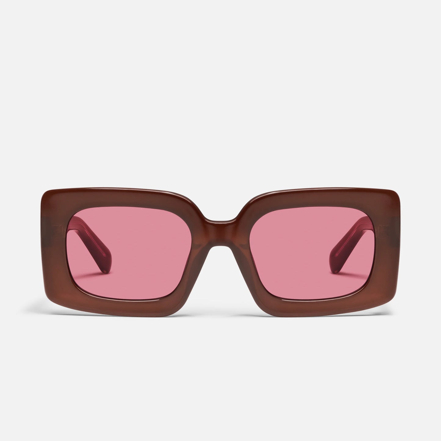 Talk Show Quay Sunglasses - Brown/Magenta