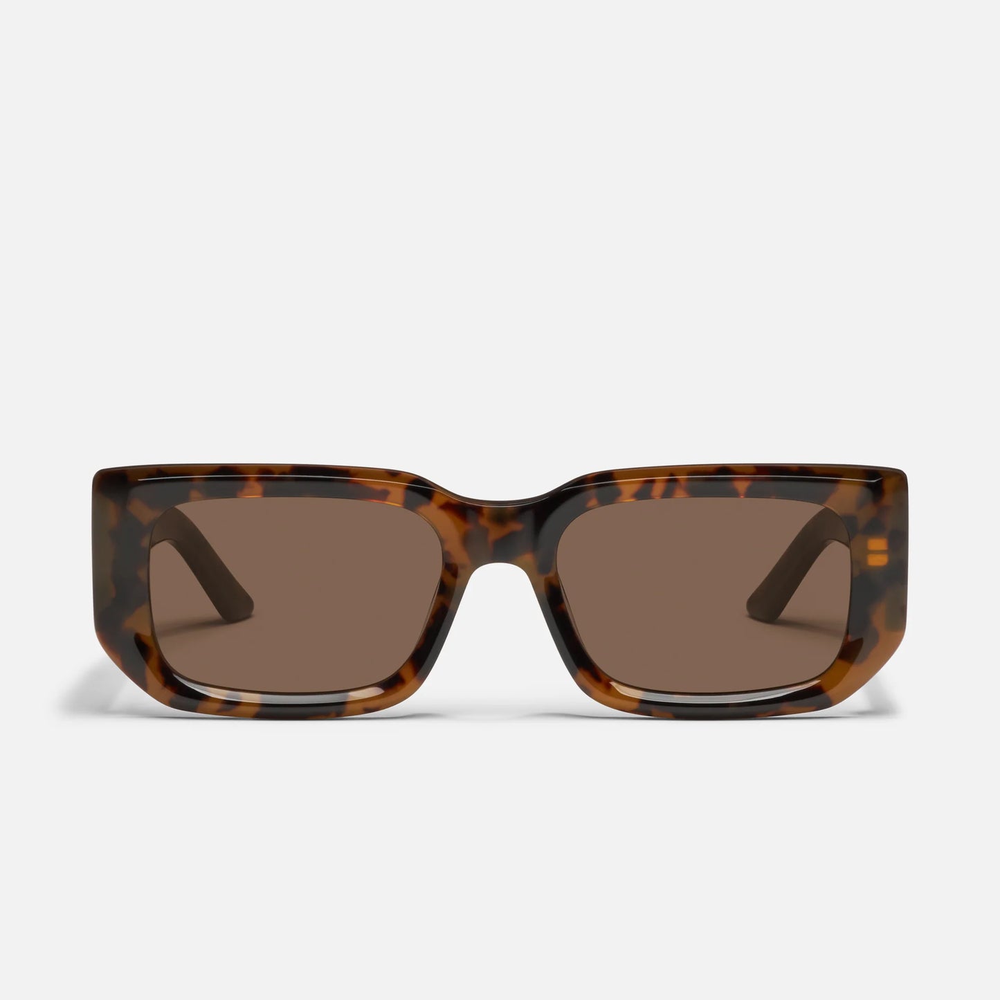 Tell Me More Quay Sunglasses - Coffee Tort/Brown