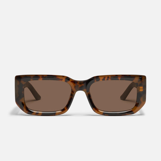 Tell Me More Quay Sunglasses - Coffee Tort/Brown