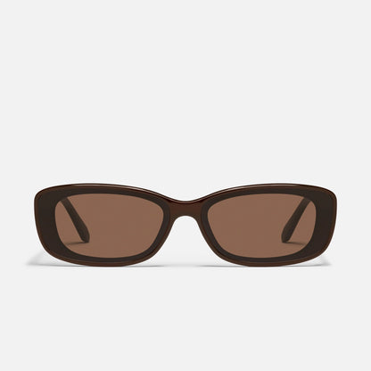 Vibe Check Quay Sunglasses - Chocolate/Brown