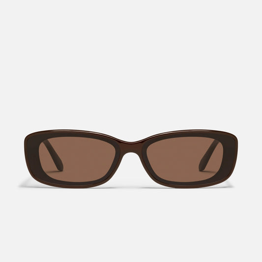 Vibe Check Quay Sunglasses - Chocolate/Brown