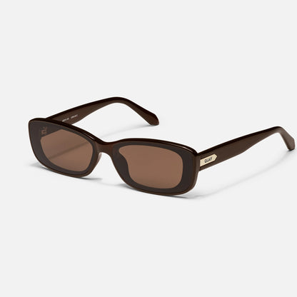 Vibe Check Quay Sunglasses - Chocolate/Brown