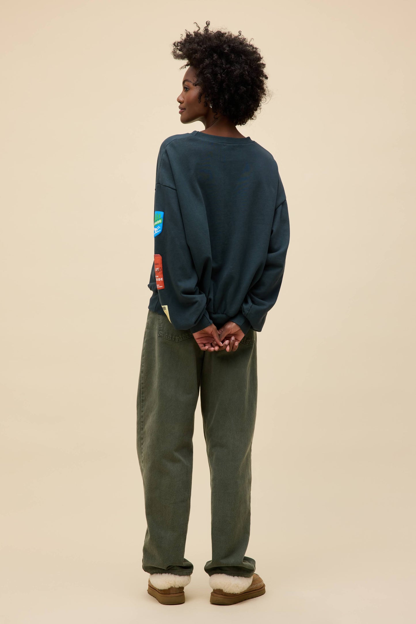 Ski Patch & Pass Oversized Crewneck
