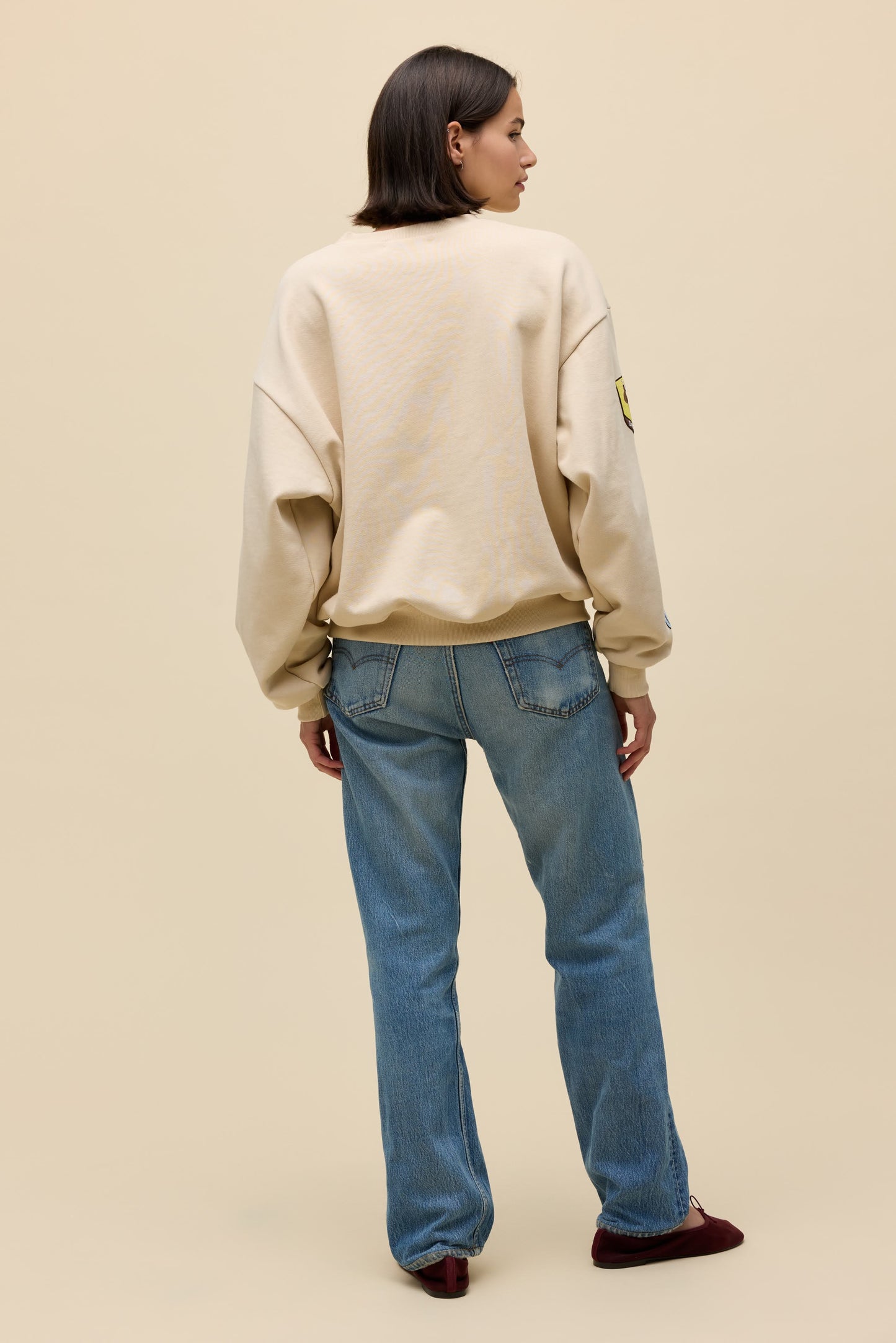 Western Patches Oversized Crewneck