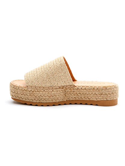 Matisse Del Mar Platform Sandals Natural - Clothe Boutique