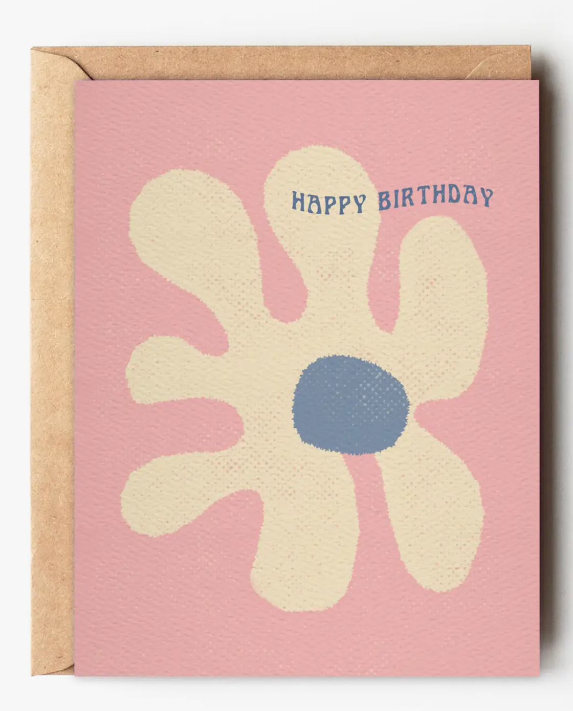 Abstract Flower Birthday Card