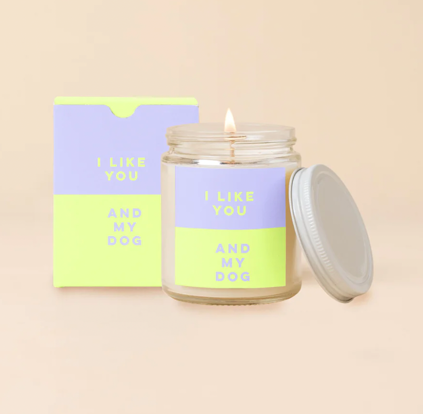 I Like You & My Dog Candle