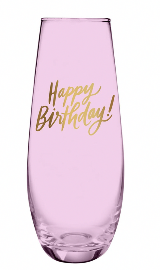 Happy Birthday Champagne Glass