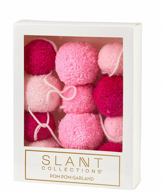 Pom Pom Party Garland Pink
