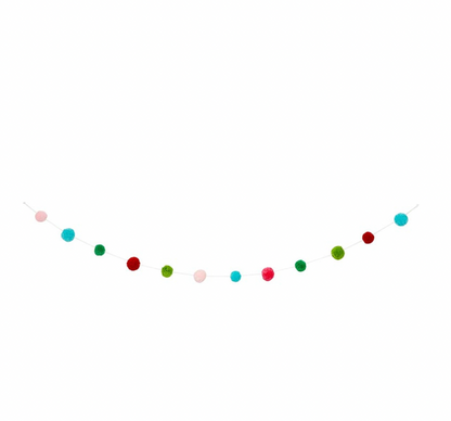 Pom Pom Party Garland Multi