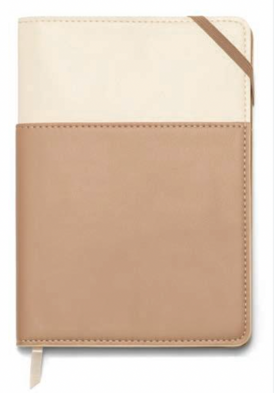 Taupe Vegan Leather Pocket Journal