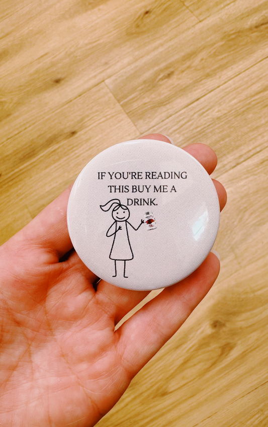 Buy Me a Drink 2.5'' Button