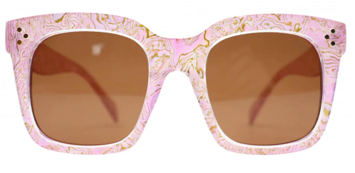Waverly iSea Sunglasses - Pink Swirl/Brown