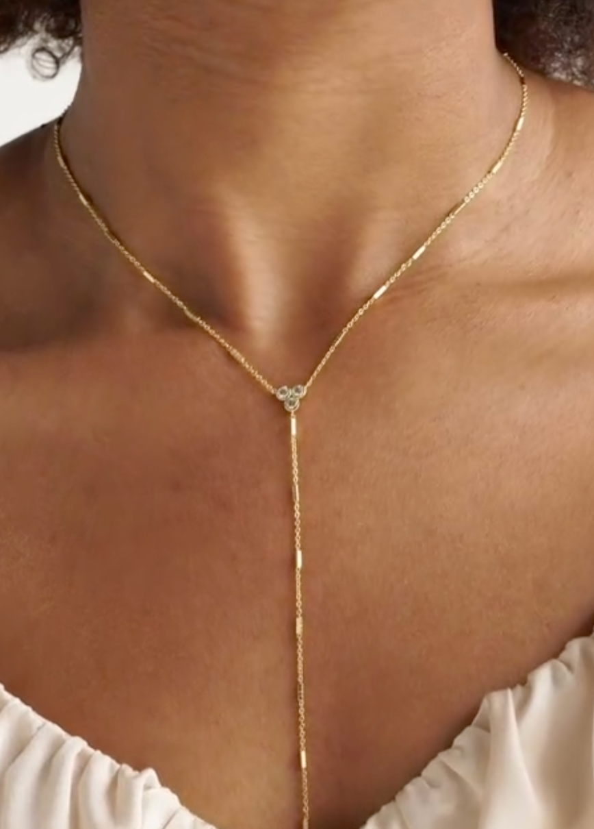 Shiny Lariat Necklace