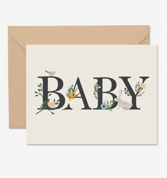 Baby Floral Card