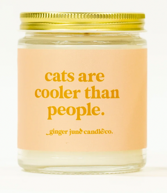 Cats Are Cooler Than People Candle 8oz
