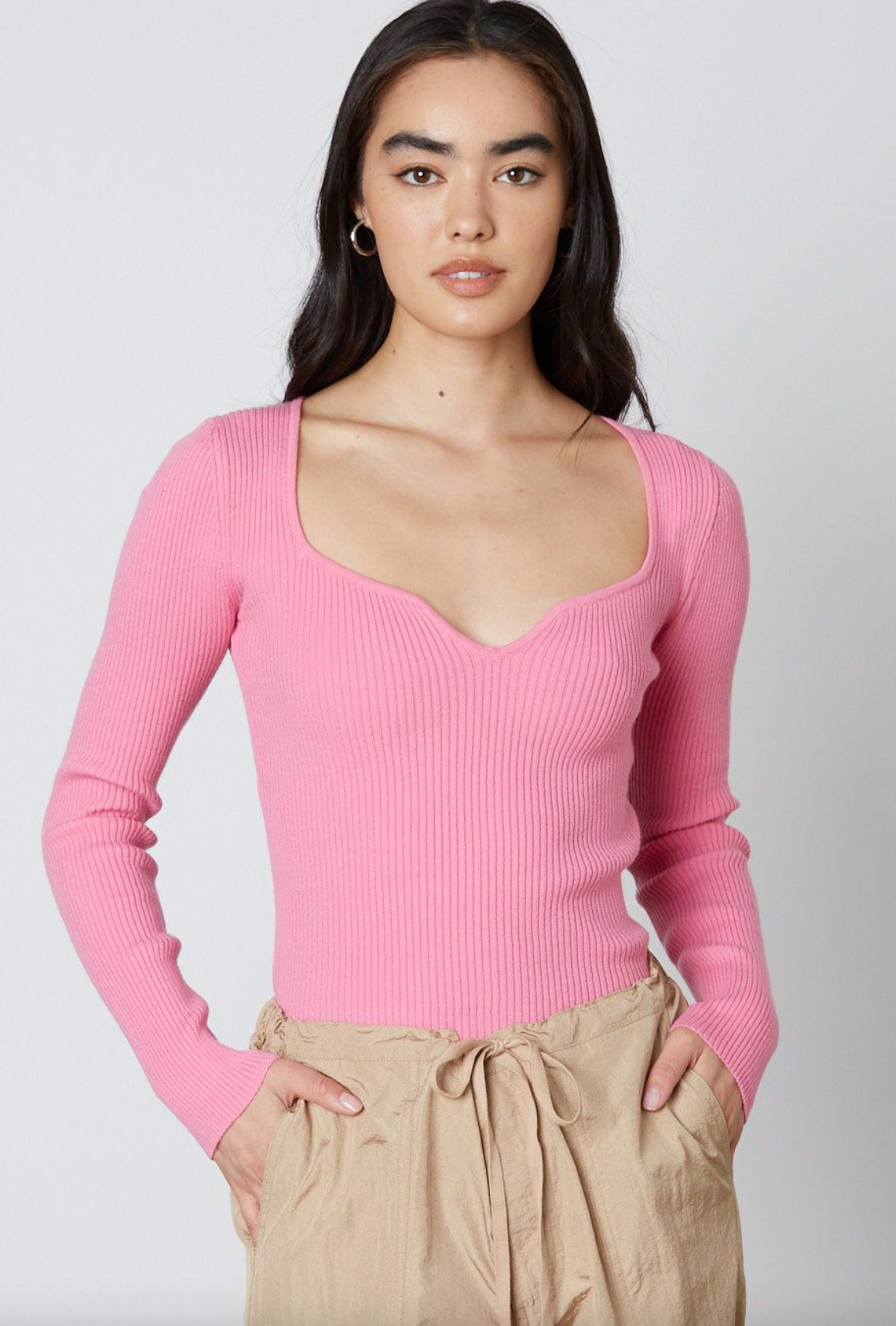 Sierra Long Sleeve Top Pink
